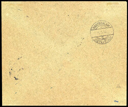 Barfrankierung 7½ H. "Fr. lt. Einn. Nachw. in Tabora", dreizeiliger ...