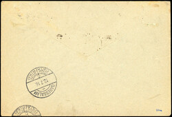 Vorausfrankierung MOROGORO, 7½ H. Dienstsiegel "KAISERL. ...