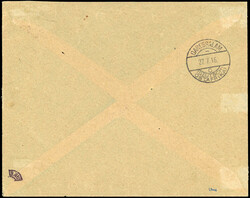 Vorausfrankierung DARESSALAM, 7½ H., Dienstsiegel "KAISERL. ...