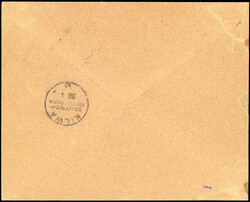 Vorausfrankierung DARESSALAM, 7½ H., Dienstsiegel "KAISERL. ...