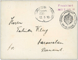 Vorausfrankierung DARESSALAM, 7½ H., Dienstsiegel "KAISERL. ...