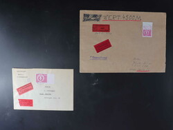 1982, Wertbrief 35g / 4000,- Mark mit Eilzustellung 3,- M ...
