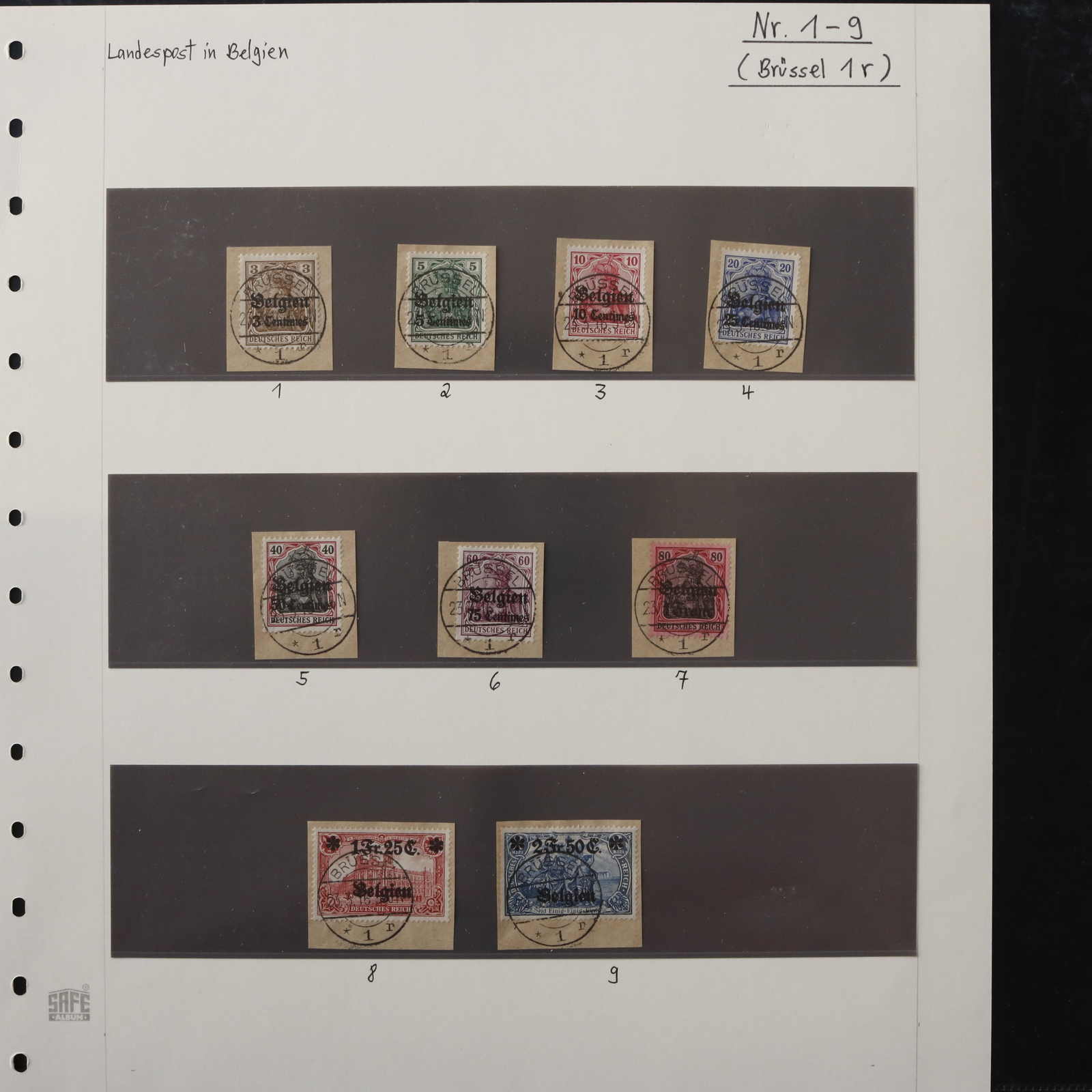 Lot 1591 - COLLECTIONS & ACCUMULATIONS Deutsche Besetz.I.WK Belgium -  Auktionshaus Schlegel 26 Public Auction