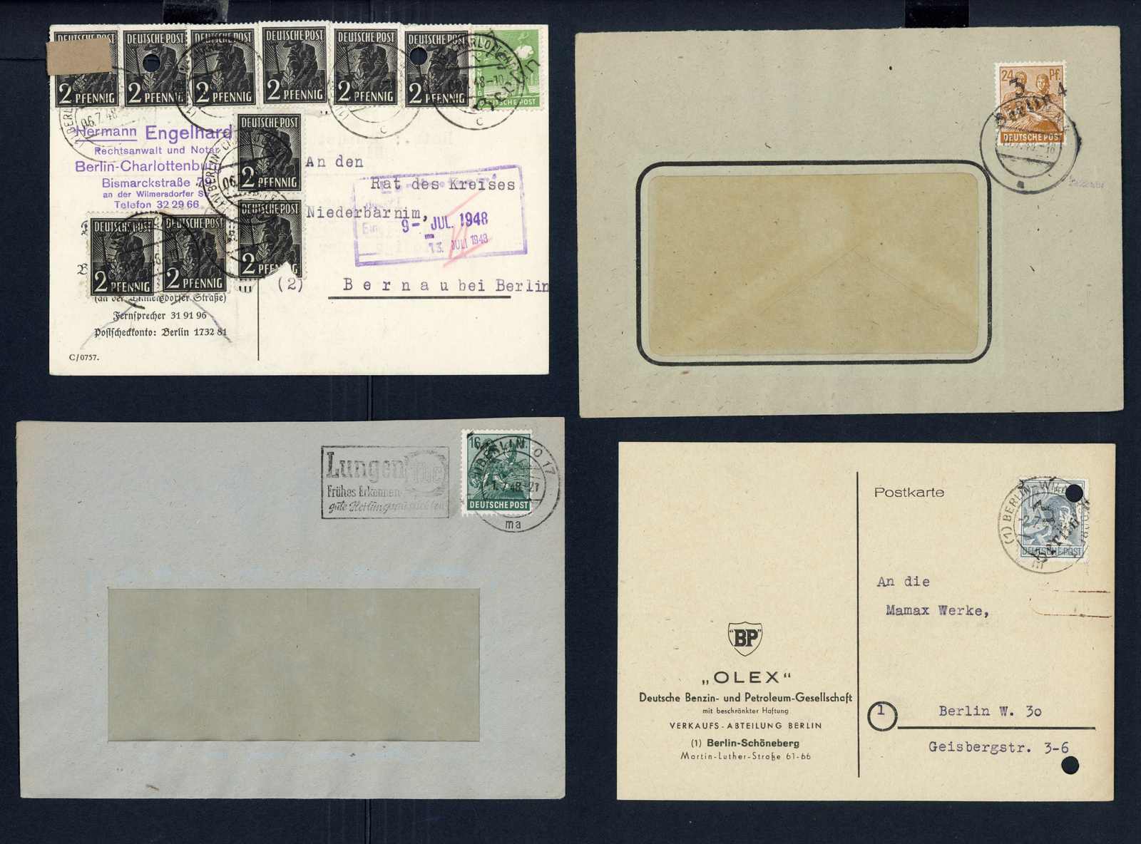 Lot 1834 - COLLECTIONS & ACCUMULATIONS sbz handstempel bezirk 3 - Auktionshaus Schlegel 26 Public Auction Lot 1834 - COLLECTIONS & ACCUMULATIONS sbz handstempel bezirk 3 - Auktionshaus Schlegel 26 Public Auction