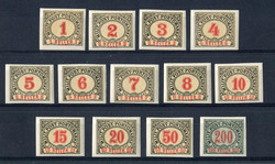 1920: Bosnia Herzegowina - Postage due stamps