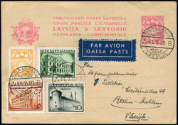 4145: Latvia - Postal stationery