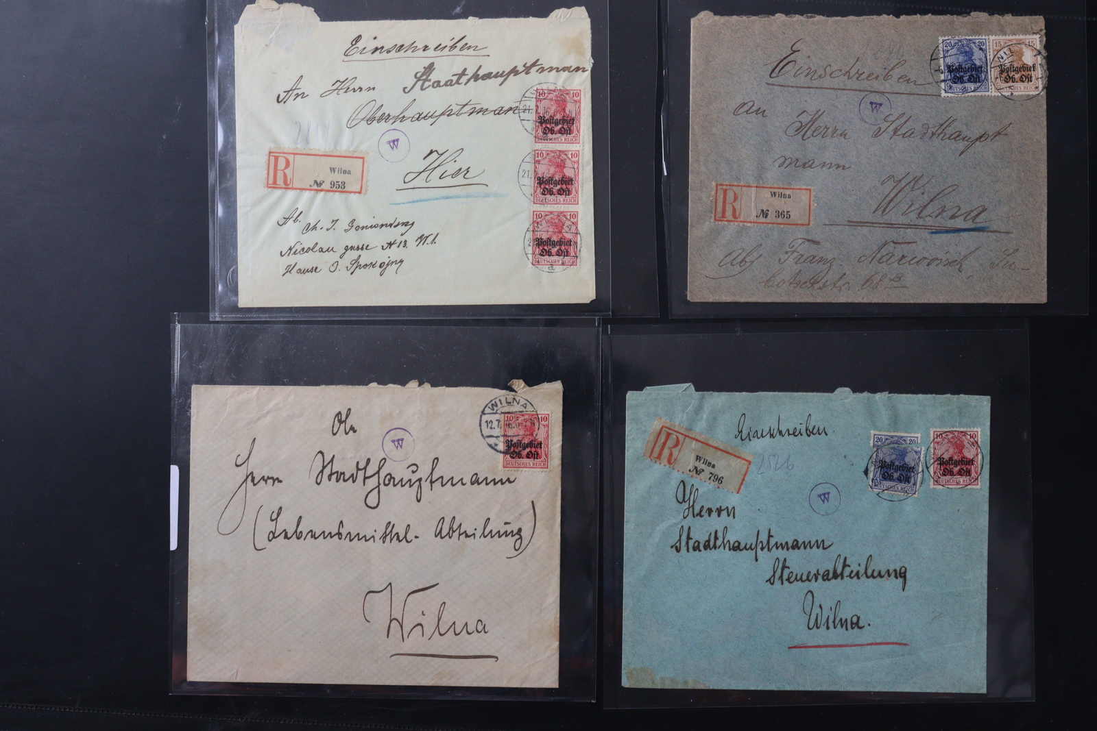 Lot 1596 - COLLECTIONS & ACCUMULATIONS Deutsche Besetz.I.WK Postgebiet Oberbefehlshaber Ost -  Auktionshaus Schlegel 26 Public Auction