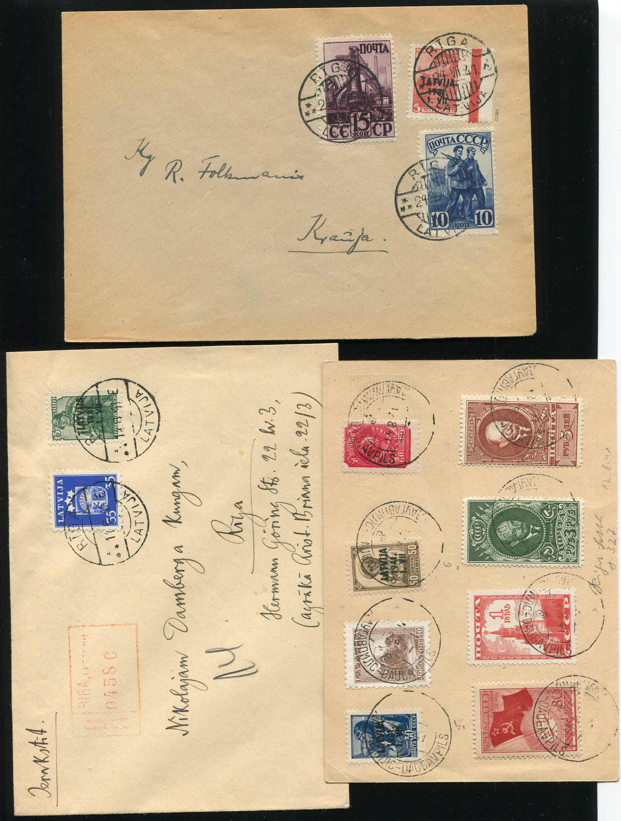 Lot 1645 - COLLECTIONS & ACCUMULATIONS Deutsche Besetz.II.WK Latvia - Auktionshaus Schlegel 26 Public Auction Lot 1645 - COLLECTIONS & ACCUMULATIONS Deutsche Besetz.II.WK Latvia - Auktionshaus Schlegel 26 Public Auction