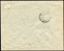 1918, 5 und 20 Pfg. Germania mit Aufdrucktype I auf Inlandsbrief von ...