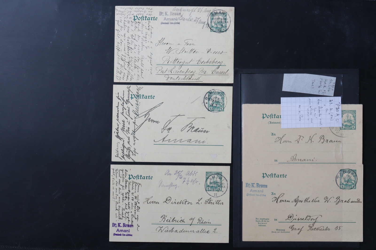 Lot 1506 - COLLECTIONS & ACCUMULATIONS deutsche kolonien ostafrika - Auktionshaus Schlegel 26 Public Auction Lot 1506 - COLLECTIONS & ACCUMULATIONS deutsche kolonien ostafrika - Auktionshaus Schlegel 26 Public Auction