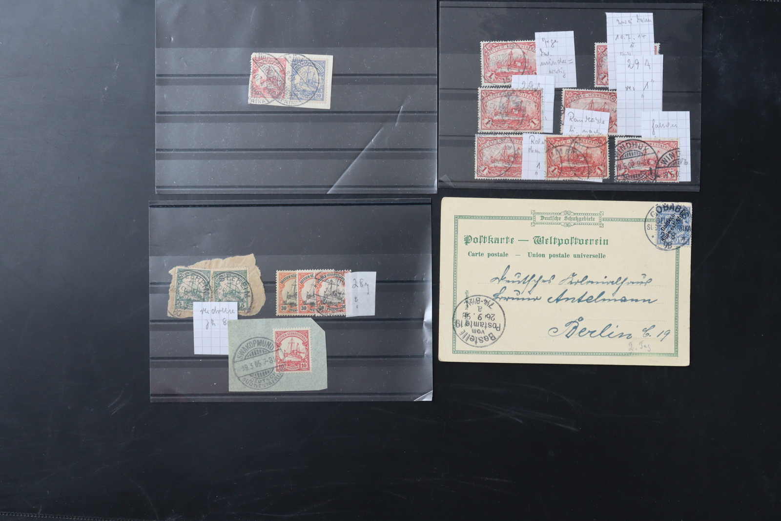 Lot 1511 - COLLECTIONS & ACCUMULATIONS Deutsche Kolonien South West Africa - Auktionshaus Schlegel 26 Public Auction Lot 1511 - COLLECTIONS & ACCUMULATIONS Deutsche Kolonien South West Africa - Auktionshaus Schlegel 26 Public Auction
