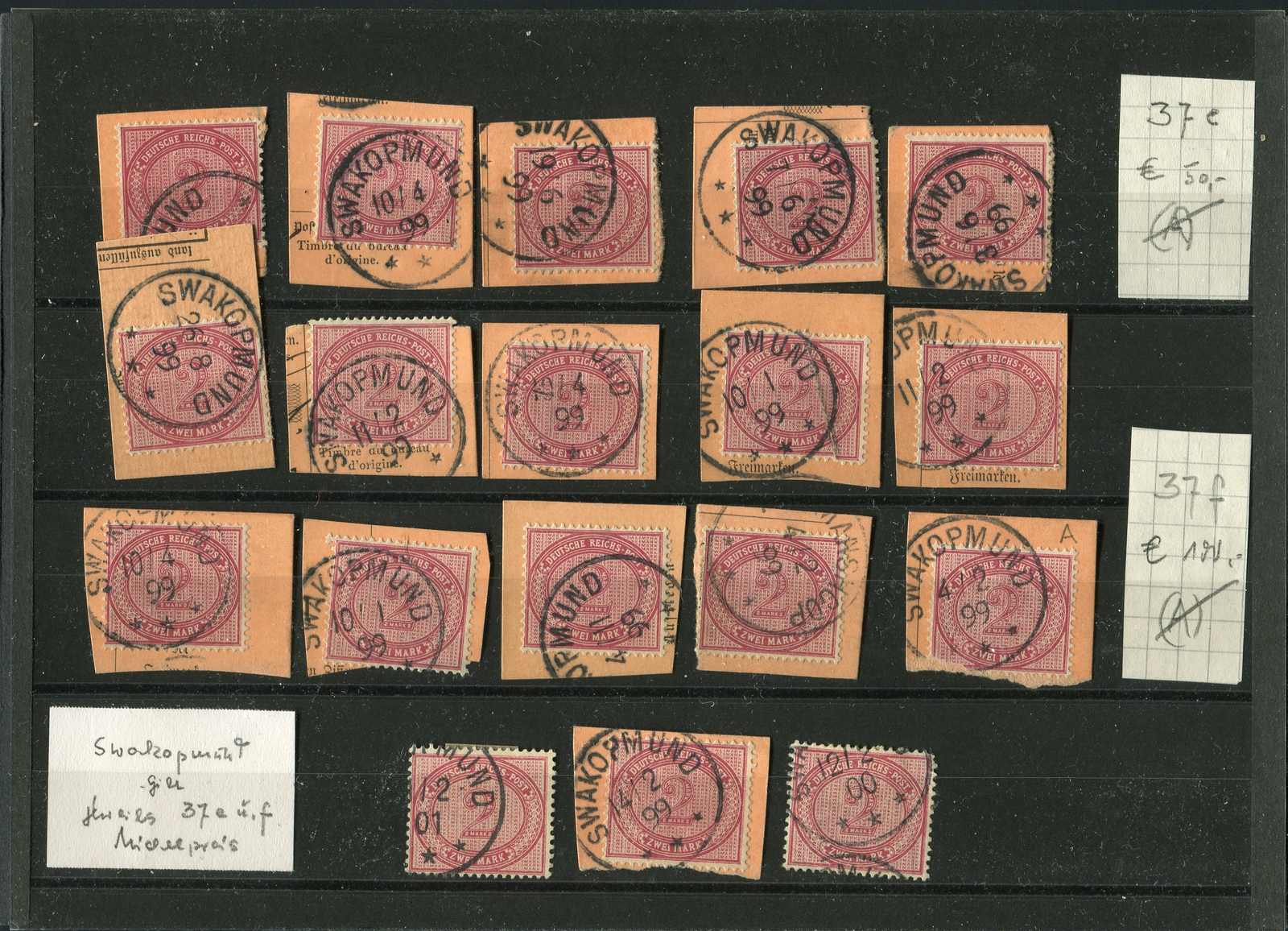Lot 1508 - COLLECTIONS & ACCUMULATIONS Deutsche Kolonien South West Africa - Auktionshaus Schlegel 26 Public Auction Lot 1508 - COLLECTIONS & ACCUMULATIONS Deutsche Kolonien South West Africa - Auktionshaus Schlegel 26 Public Auction