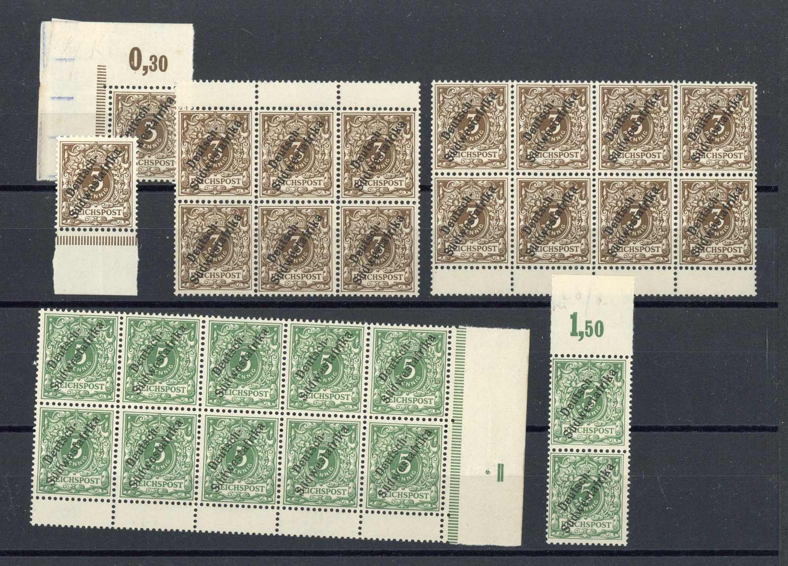 Lot 1509 - COLLECTIONS & ACCUMULATIONS Deutsche Kolonien South West Africa - Auktionshaus Schlegel 26 Public Auction Lot 1509 - COLLECTIONS & ACCUMULATIONS Deutsche Kolonien South West Africa - Auktionshaus Schlegel 26 Public Auction