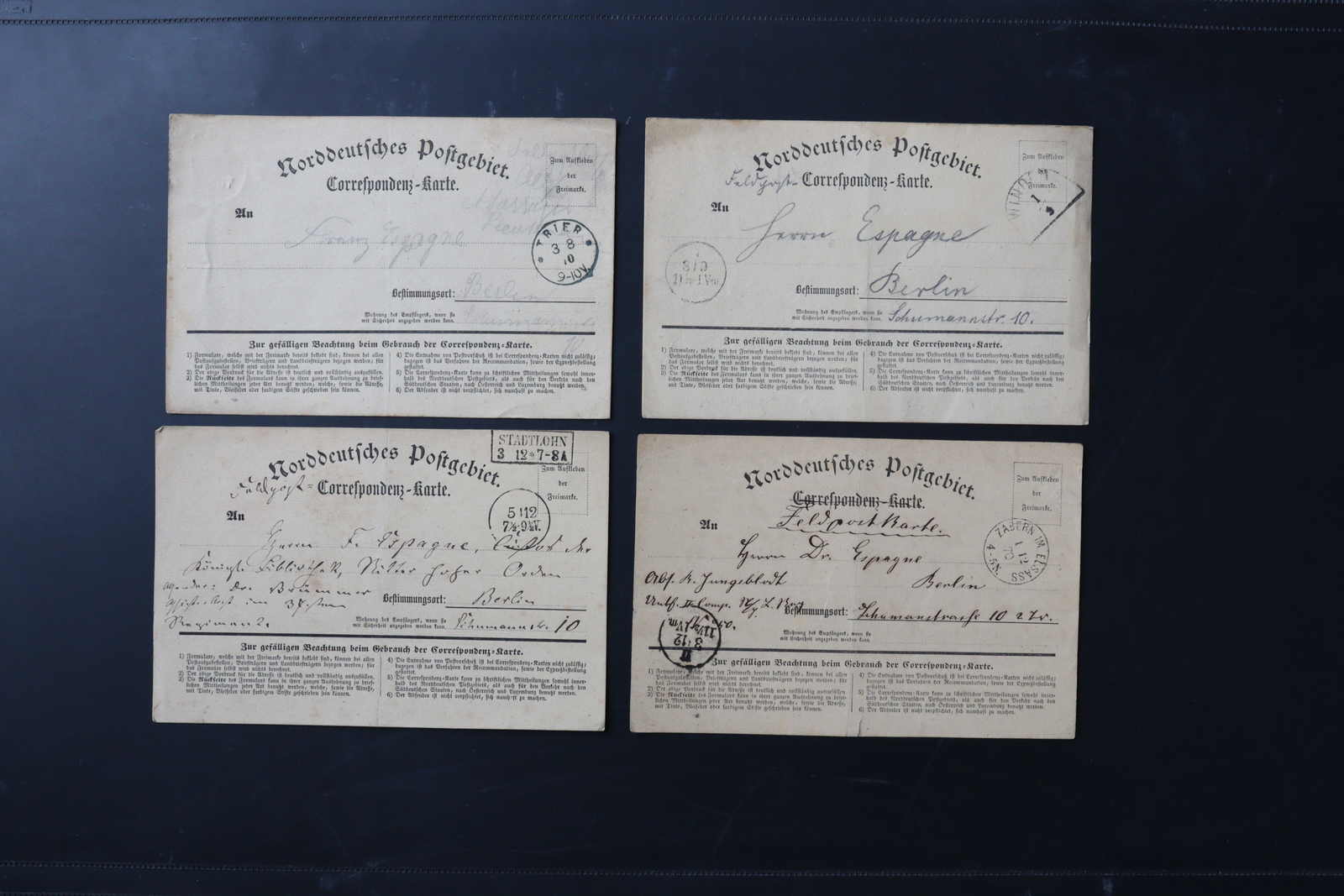 Lot 1447 - COLLECTIONS & ACCUMULATIONS Fieldpost before WWI -  Auktionshaus Schlegel 26 Public Auction