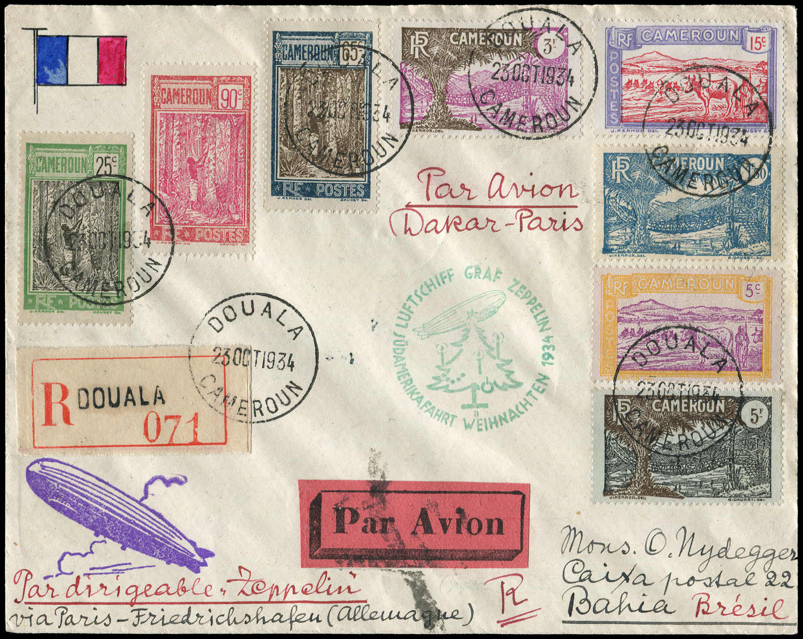 Lot 9429 - Zeppelin/Air Mail Zeppelin, Zeppelinpost LZ 127, Südamerikafahrten 1934 - Auktionshaus Schlegel 26 Public Auction Lot 9429 - Zeppelin/Air Mail Zeppelin, Zeppelinpost LZ 127, Südamerikafahrten 1934 - Auktionshaus Schlegel 26 Public Auction