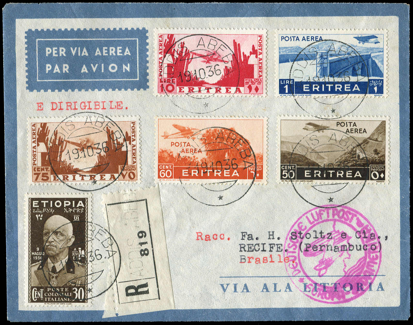 Lot 9521 - Zeppelin/Air Mail Zeppelin, Zeppelinpost LZ 127, Südamerikafahrten 1936 - Auktionshaus Schlegel 26 Public Auction Lot 9521 - Zeppelin/Air Mail Zeppelin, Zeppelinpost LZ 127, Südamerikafahrten 1936 - Auktionshaus Schlegel 26 Public Auction