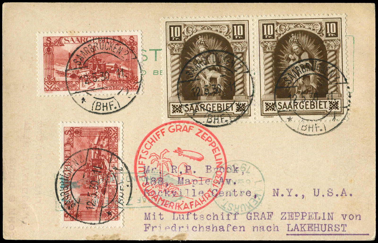 Lot 9182 - Zeppelin/Air Mail Zeppelin, Zeppelinpost LZ 127, Südamerikafahrten 1930 - Auktionshaus Schlegel 26 Public Auction Lot 9182 - Zeppelin/Air Mail Zeppelin, Zeppelinpost LZ 127, Südamerikafahrten 1930 - Auktionshaus Schlegel 26 Public Auction