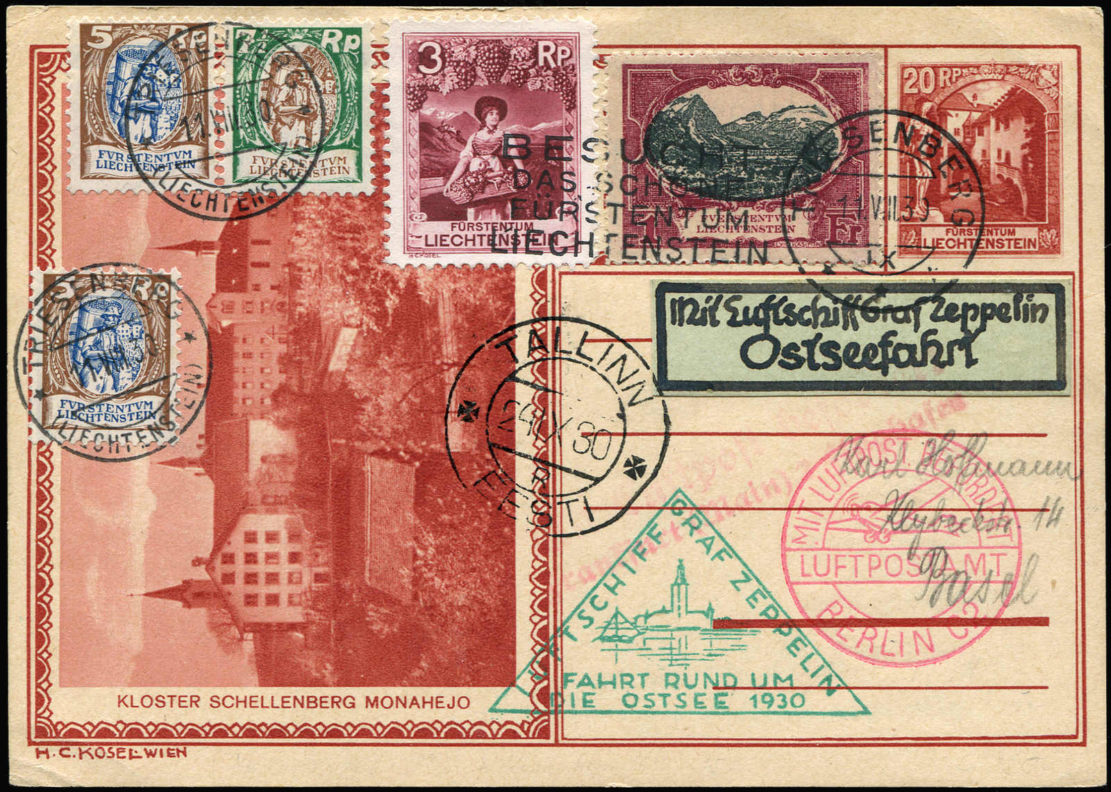 Lot 9626 - Zeppelin/Air Mail Zeppelin, Zeppelinpost LZ 127, Ostseefahrt - Auktionshaus Schlegel 26 Public Auction Lot 9626 - Zeppelin/Air Mail Zeppelin, Zeppelinpost LZ 127, Ostseefahrt - Auktionshaus Schlegel 26 Public Auction