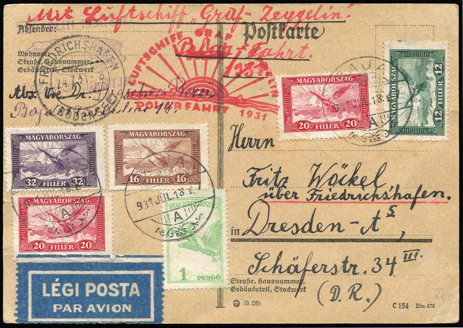 Lot 9650 - Zeppelin/Air Mail Zeppelin, Zeppelinpost LZ 127, Polarfahrt - Auktionshaus Schlegel 26 Public Auction Lot 9650 - Zeppelin/Air Mail Zeppelin, Zeppelinpost LZ 127, Polarfahrt - Auktionshaus Schlegel 26 Public Auction