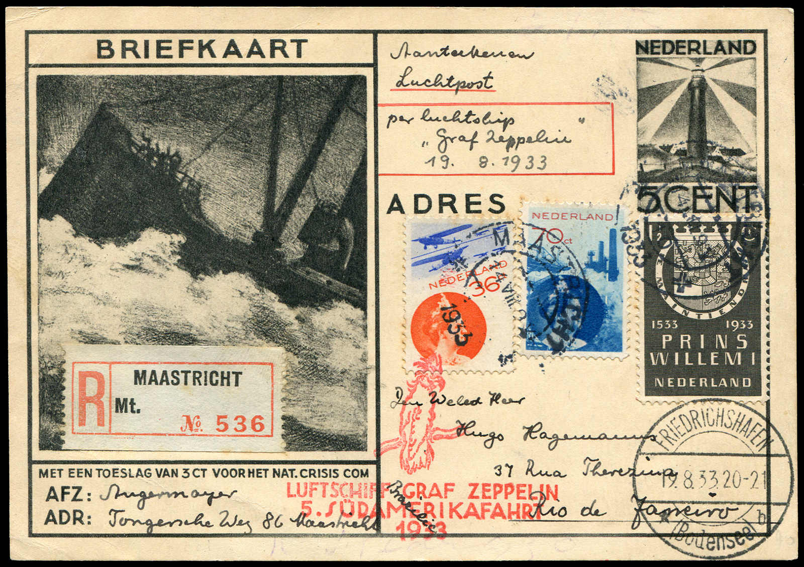 Lot 9342 - Zeppelin/Air Mail Zeppelin, Zeppelinpost LZ 127, Südamerikafahrten 1933 - Auktionshaus Schlegel 26 Public Auction Lot 9342 - Zeppelin/Air Mail Zeppelin, Zeppelinpost LZ 127, Südamerikafahrten 1933 - Auktionshaus Schlegel 26 Public Auction