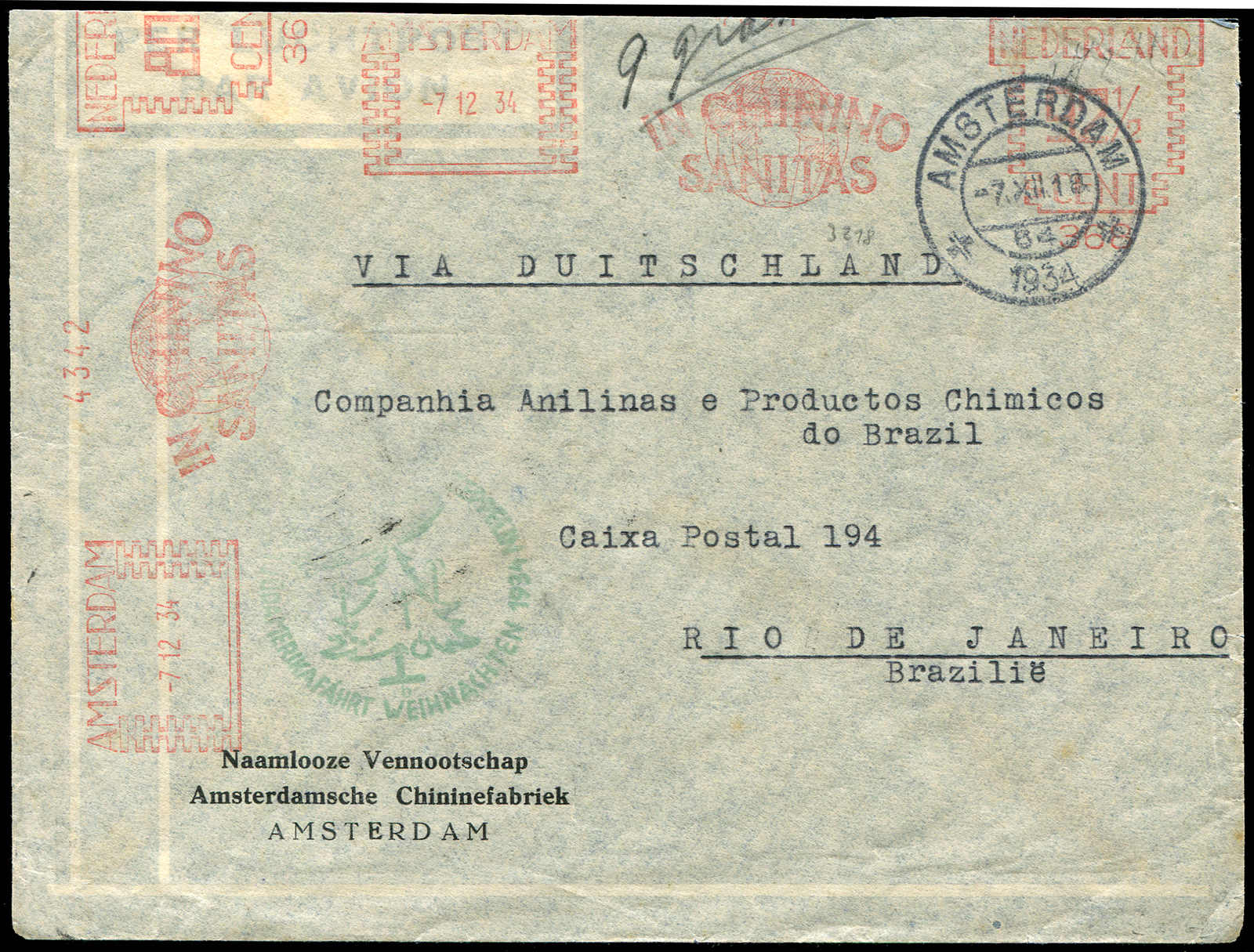 Lot 9418 - Zeppelin/Air Mail Zeppelin, Zeppelinpost LZ 127, Südamerikafahrten 1934 - Auktionshaus Schlegel 26 Public Auction Lot 9418 - Zeppelin/Air Mail Zeppelin, Zeppelinpost LZ 127, Südamerikafahrten 1934 - Auktionshaus Schlegel 26 Public Auction