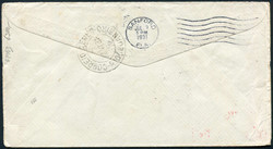 1930, 1. Amerikaflug DO X, Brief von Triesenberg/LIECHTENSTEIN 6.11 ...