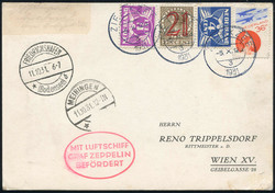982508: Zeppelin, Zeppelinpost LZ 127, Deutschlandfahrten 1931