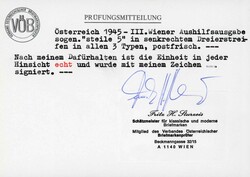 1945, 5 Pfg. Hitler mit dem steilen Gitteraufdruck "Österreich" in ...
