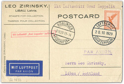 982506: Zeppelin, Zeppelinpost LZ 127, Deutschlandfahrten 1930