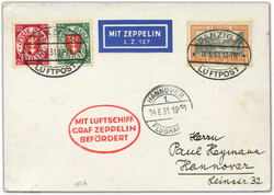 982506: Zeppelin, Zeppelinpost LZ 127, Deutschlandfahrten 1930