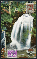 1935, 1. Segelluftpost Jungfraujoch, Fotokarte ab Triesenberg / ...