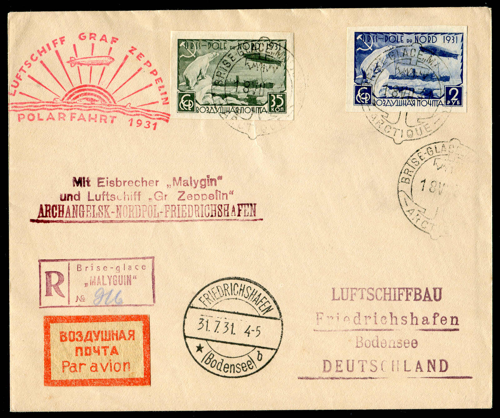 Lot 9668 - Zeppelin/Air Mail Zeppelin, Zeppelinpost LZ 127, Polarfahrt - Auktionshaus Schlegel 26 Public Auction Lot 9668 - Zeppelin/Air Mail Zeppelin, Zeppelinpost LZ 127, Polarfahrt - Auktionshaus Schlegel 26 Public Auction