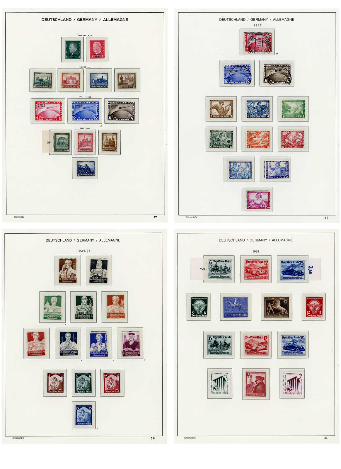 Lot 1227 - COLLECTIONS & ACCUMULATIONS Deutsches Reich - Auktionshaus Schlegel 26 Public Auction Lot 1227 - COLLECTIONS & ACCUMULATIONS Deutsches Reich - Auktionshaus Schlegel 26 Public Auction