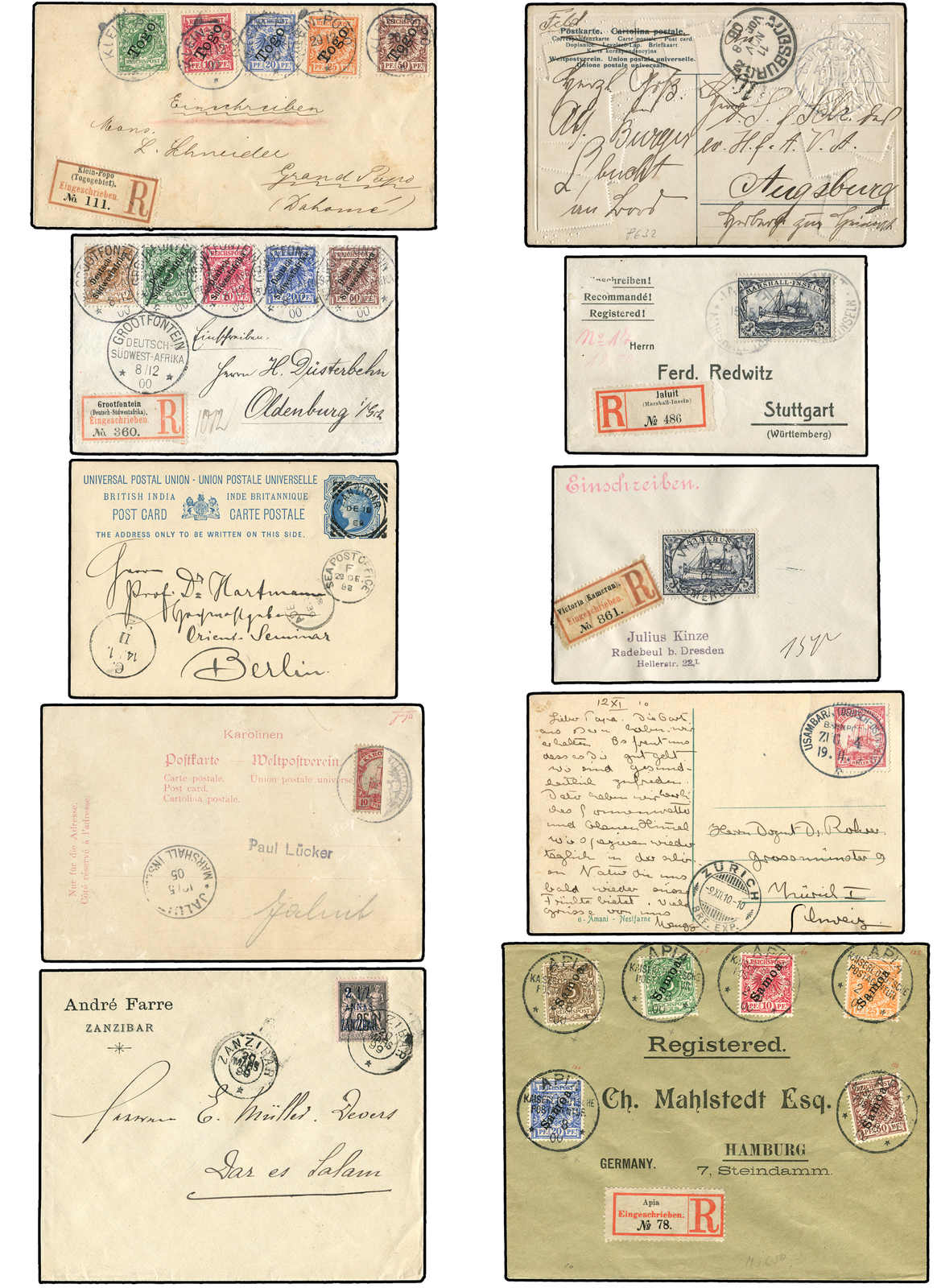Lot 1468 - COLLECTIONS & ACCUMULATIONS Dt. Kolonien & Foreign Post Offices - Auktionshaus Schlegel 26 Public Auction Lot 1468 - COLLECTIONS & ACCUMULATIONS Dt. Kolonien & Foreign Post Offices - Auktionshaus Schlegel 26 Public Auction