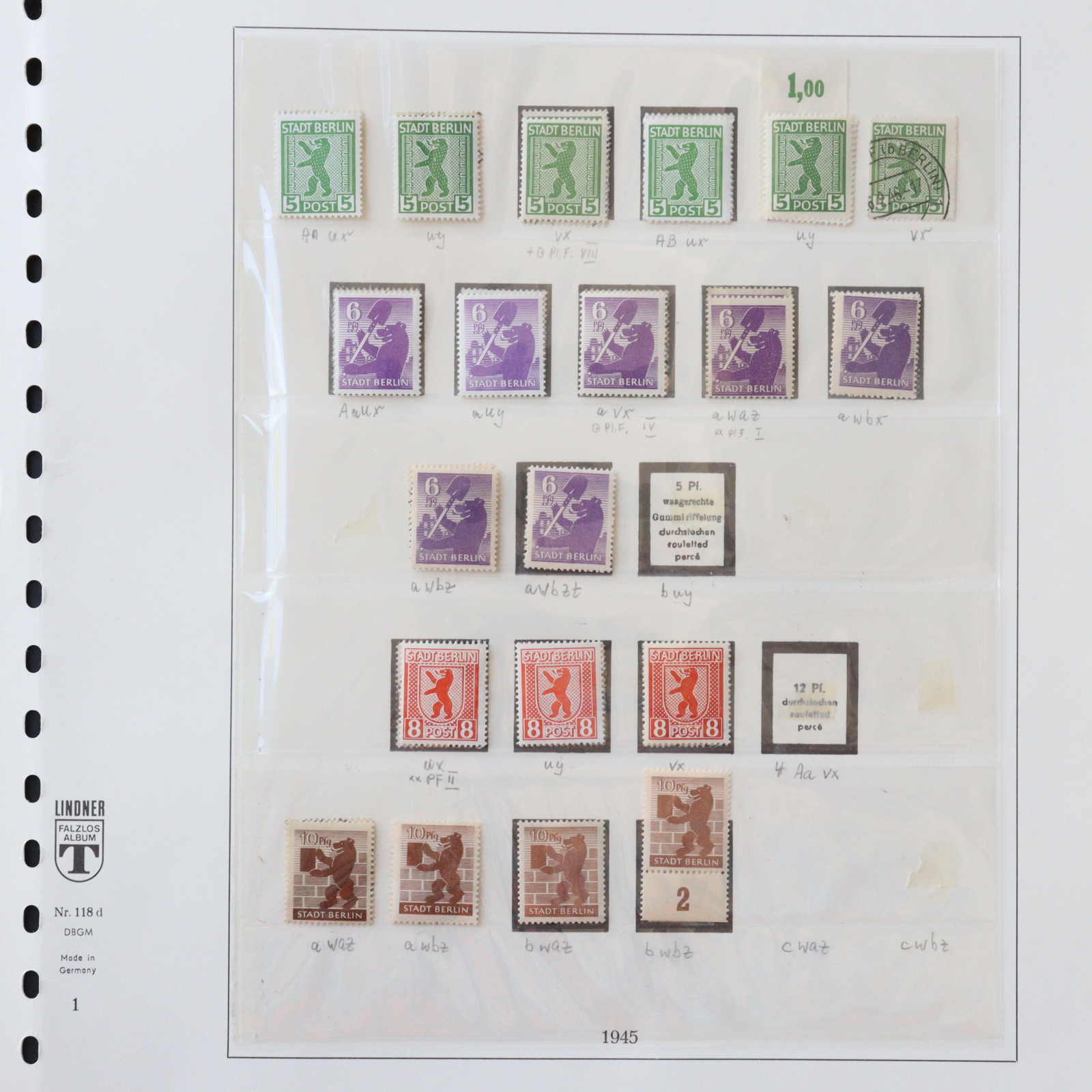 Lot 1830 - COLLECTIONS & ACCUMULATIONS SBZ - Berlin Brandenburg - Auktionshaus Schlegel 26 Public Auction Lot 1830 - COLLECTIONS & ACCUMULATIONS SBZ - Berlin Brandenburg - Auktionshaus Schlegel 26 Public Auction