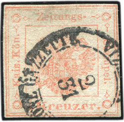 4775: Lombardy Venetia Newspaper Tax Stamps