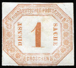 65: Altdeutschland Norddeutscher Postbezirk - Dienstmarken
