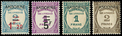 1670: Andorra French Post - Postage due stamps