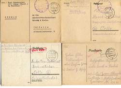 1291: Postage paid on entires, emergency issues - Covers bulk lot