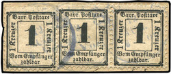 15: Old German States Bavaria - Postage due stamps