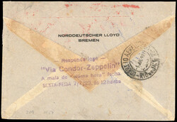 1933, 3. Südamerikafahrt, Bedarfsbrief (25 g) mit Lloyd-Express AFS ...