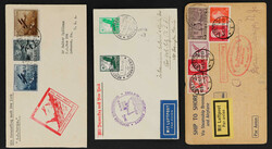 7690: Sammlungen und Posten Zeppelin und Luftpost - Sammlungen