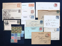 DEUTSCHES REICH STADTPOST: 1890/1900, gemischter Bestand, postfr., ...
