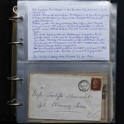 GROSSBRITANNIEN: 1859/99 ca., 2 Briefealben mit 158 Briefen, ...