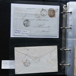 GROSSBRITANNIEN: 1859/99 ca., 2 Briefealben mit 158 Briefen, ...