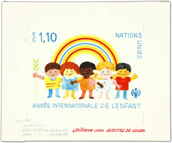 1979, 1,10 Fr. Jahr des Kindes, angenommener Entwurf des israelischen ...