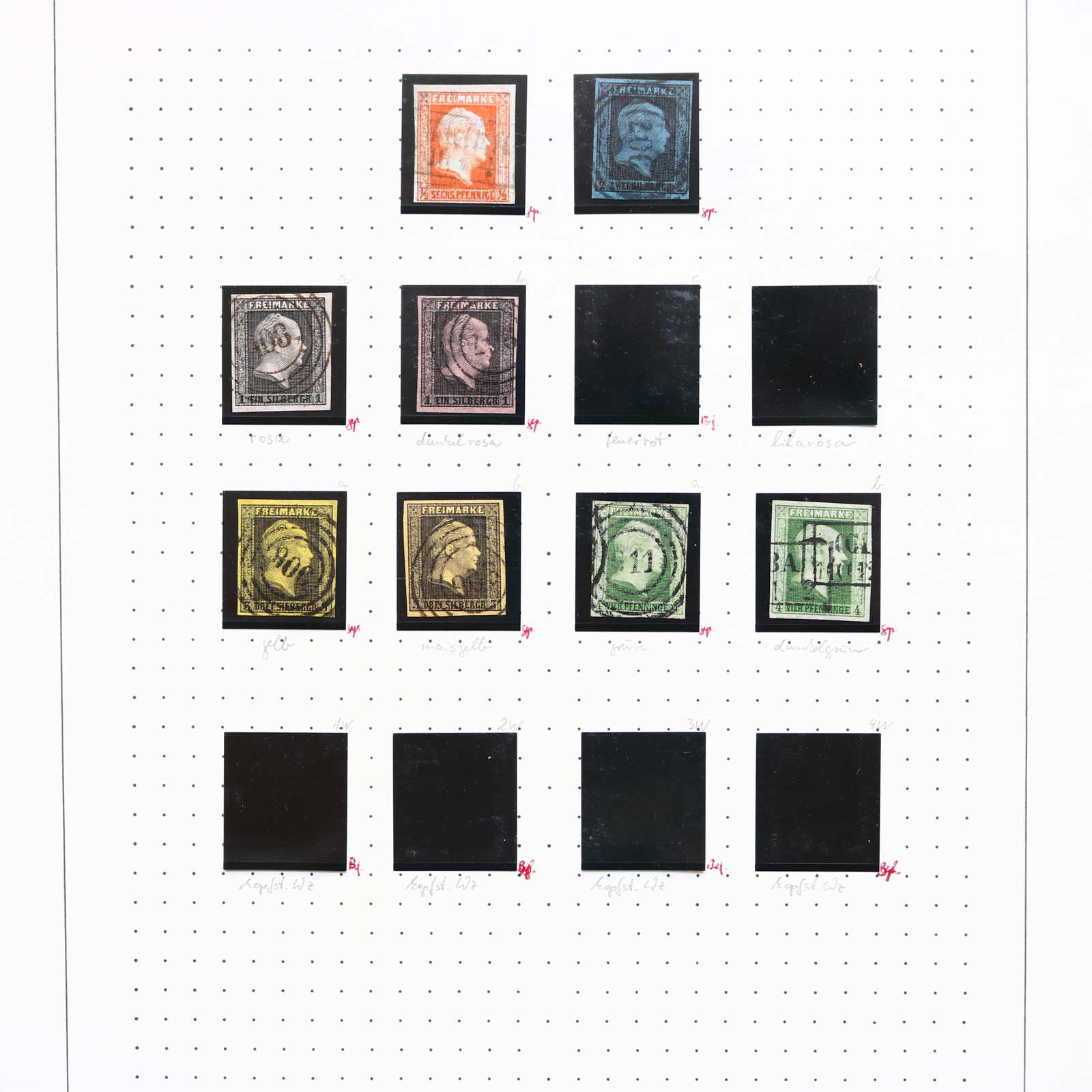 PREUSSEN: 1850/67, recht ausführliche gestempelte Sammlung auf ...