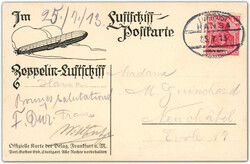 981000: Zeppelin, Zeppelinpost vor WW-I,