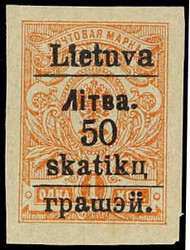 4195: Litauen Lokalausgaben Südlitauen (Grodno)