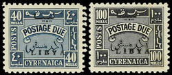 4170: Libya - Postage due stamps
